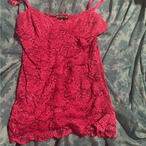 Scully & Scully Elegant Pink Lace Camisole